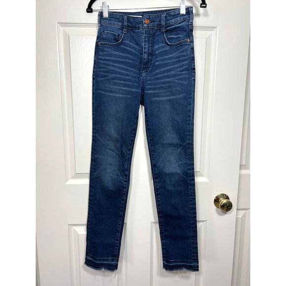 Pilcro and the Letterpress Cigarette Skinny Jeans High Rise Blue Women's Size 25 - Picture 1 of 8